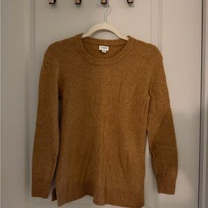 J. Crew Women's Camel Crew Neck Sweater